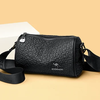 Брандираната чанта през рамо, луксозен монофонични женската чанта от изкуствена кожа, дизайнерска дамска чанта през рамо, Модерен Женски портфейл, чанта-месинджър
