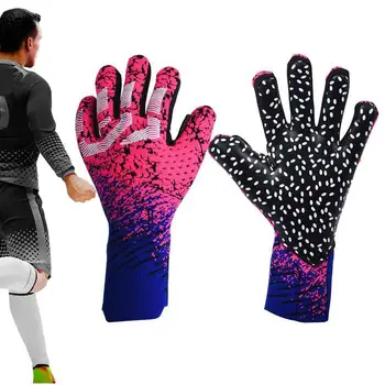 Брой 7-10 Футболни вратарские ръкавици Професионални ръкавици вратаря на Тежкотоварни вратарские ръкавици Латекс ръкохватки за ръце за деца и възрастни