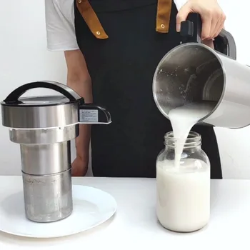 Вграден филтър с обем 1,5 л, автоматична машина за приготвянето на соево мляко и фъстъчено мляко от неръждаема стомана, голяма машина за приготвянето на растително мляко