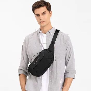 Висококачествена Оксфорд пътна поясная чанта, модерен бизнес мъжки отличителни чанта с множество джобове за съхранение на открито, чанта през рамо, директна доставка