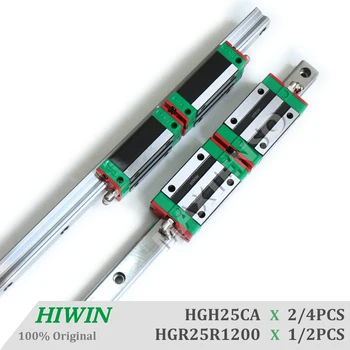 Водачите на HIWIN HGR25 1200 мм линейна употреба с блокове HGH25CA Каретка компоненти за CNC машина за висока точност станочный център