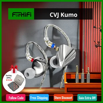 Водещите внутриканальные монитори CVJ Kumo 8 БА, балансирани ушите с 4-тонално ключа настройки и 3 сменяеми фоно свещи