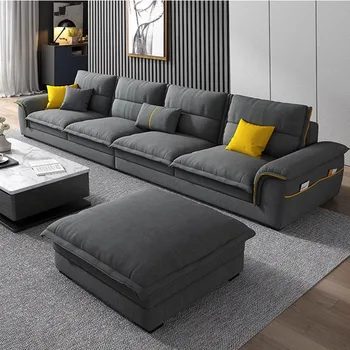Водоустойчив Уникална Модерна мека мебел Възглавница е Мека Евтина Естествена Кожа за дивана Nordic Juego De Muebles Para Sala Мебели за дома