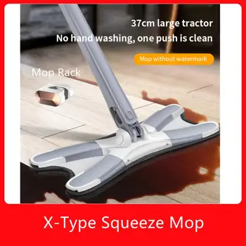 Въже за изстискване на X-Type, 6 бр. многократно комплект от микрофибър, Плосък въже за пода на 360 градуса, Домашна замяна, Ръчно пране, Домакински почистващи препарати