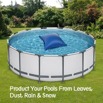 Въздушна възглавница за басейни от PVC, кръгла/квадратна За надземен затваряне на басейна, Зимно покритие, Утепляющая възглавница, Детайли възглавници за басейн