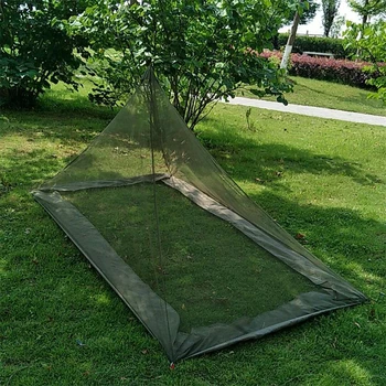 Външна mosquito net Триъгълна Преносим лека палатка mosquito net за градината къмпинг туризъм Риболов Преносим фамилна палатка от комари