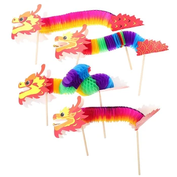 Годината на китайския дракон, 3D Хартиеният дракон, занаяти, играчка ръчна изработка, Коледна украса, Висящи украшения, подаръци за деца, семейни игри