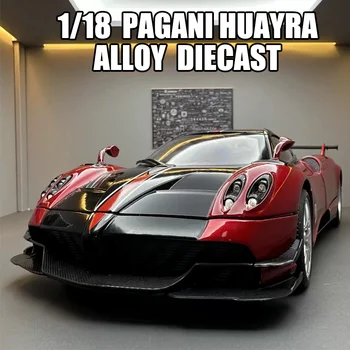 Голям суперавтомобил Pagani Huayra BC 1/18, подаръци за момчета, колекция от звукови и светлинни играчки, модел на автомобила, формовани под налягане, Коледен подарък