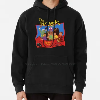 Голям Червен автомобил (1995), Пуловер с качулка, 6xl памук, фен-арт The Wiggles 1995 Г., Женски на юношеството пуловер голям размер, пуловер 4xl 5xl 6xl