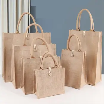 Дамски бельо чанта-тоут, реколта пазарски чанти с цип, портмонета за пазаруване, големи летни плажни чанти, преносими Еко-чанти с голям капацитет