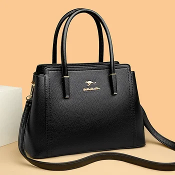 Дамски луксозни чанти от изкуствена кожа в ретро стил с голям капацитет, дамски чанти-незабавни посланици с пискюли, ежедневни дамски чанти-тоут Bolsas