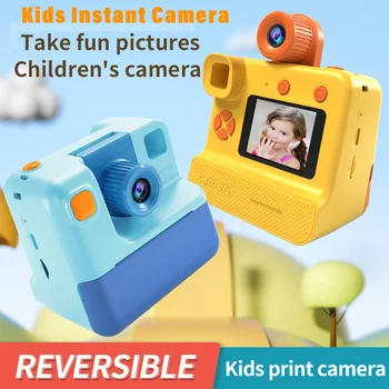 Детска помещение миг печат, помещение за деца, фотохартия, детска играчка за деца, подарък за коледа, цифрова камера 1080P HD