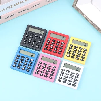 Джобен cartoony калкулатор ярки цветове Многофункционален Малък Квадратен Личен Творчески калкулатор на училищни и офис електроника