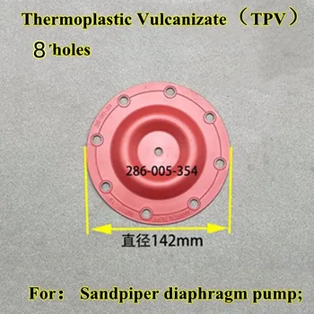 Диаметър 290 мм -410 мм, пневматични компоненти мембранна помпа, материал PTV термопластичная мембрана пневматичната помпа с 0 или 8 дупки