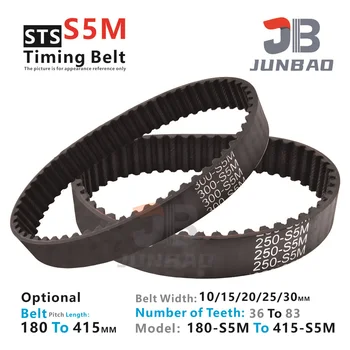 Дължината на терена времето колан STD S5M LP = от 180 до 415 мм Ширина 10 15 20 25 ММ Синхронно зъбни лента voron 2.4 3D детайли конвейерна лента