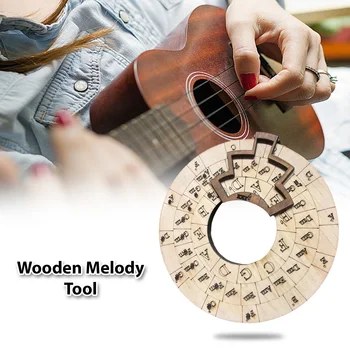 Дървена мелодичен инструмент Музикален инструмент Wood Melody Maker Circle of Fifths Wheel за музиканти, любители на музиката