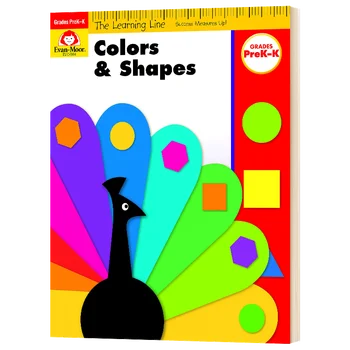Евън Moor The Learning Line Цветове и форми, Детски книжки за деца 3 4 5 6 години, в Английска книжка с картинки, 9781596731769