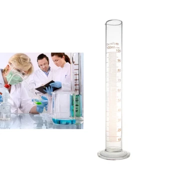 Единична метрична скала от 100 стъклени степен турбо за химическа лаборатория у Дома