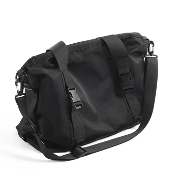 Ежедневни черни найлонови мъжки чанти-тоут голям капацитет, дрехи, чанта за лаптоп, мъжки чанти за пътуване на открито, Спортни туристическа чанта през рамо