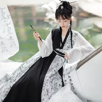 Елегантна китайското рокля Hanfu, женски костюм за cosplay, елегантна древното традиционната рокля Hanfu династия Hanfu, големи размери