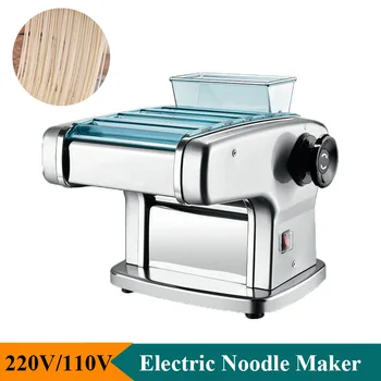 Електрическа 220 и 110 В Машина за приготвяне на тестени изделия и спагети, машина за пресоване на кнедли и юфка, нож от неръждаема стомана, търговски или домакински