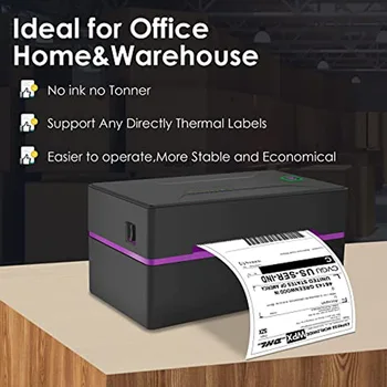 Етикети термотрансферен Принтер за етикети за доставка/express/термопринтер етикети с баркод е Съвместим с преносими принтери на етикети за доставка