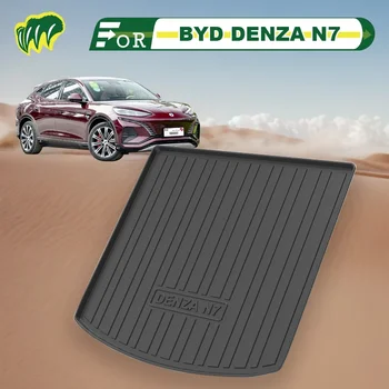 За BYD DENZA N7 2023 Обичай подложка за багажника на колата Сезон Черен товарен мат 3D-форми, стойност на лазер, втулки за багажника
