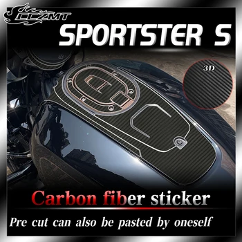 За Harley-Davidson Sportster S 3D защитен стикер от въглеродни влакна, декоративни фолио за каросерията, модификация етикети