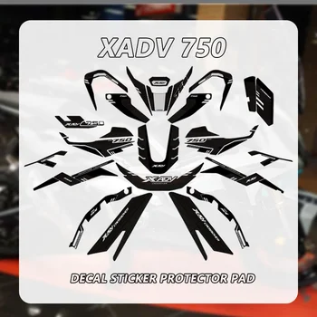 За HONDA X-ADV 750 XADV x-adv 750 2017-2023 Мотоциклетни Етикети 3D Гел Тампон На Горивния Резервоар Протектор Предни Задни Обтекател Етикети Декор