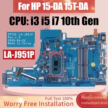 За HP 15-DA 15T-DA дънна Платка на лаптоп GPI52 LA-J951P i3-1005G1 i5-1035G1 i7-1065G7 L92843-601 дънна Платка на лаптоп Пълен Тест