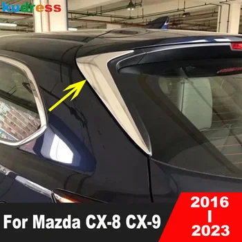 За Mazda CX9 CX-9 2016-2023 CX8 CX-8 2017-2023 Хромирани елементи на Задното Стъкло Странично Крило, Спойлер, Формоване, Автомобилни Аксесоари