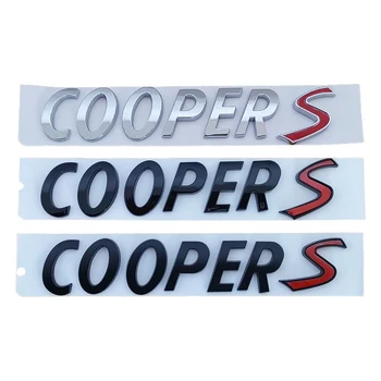 За Mini Cooper S R56 R53 R60 F56 ABS 3D Черни Хромирани Букви Колата Лого на Задния Багажник Mini Cooper S Емблема на Иконата Стикер