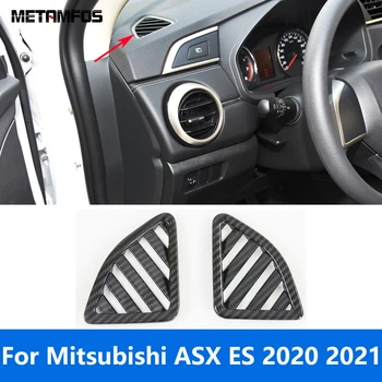 За Mitsubishi ASX/RVR/Outlander Sport ES 2020 2021 Въглеродни Влакна Размерът на Горния Капак на Вентилационни Отвори Довършителни Аксесоари За Полагане на автомобили
