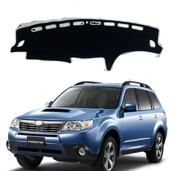 За Subaru Forester 2008-2012 2010 2009 Покриване на арматурното табло на автомобила подложки Избягвайте светлинни накладки Калъф за защита от uv Аксесоари за мокети Подложка за арматурното табло