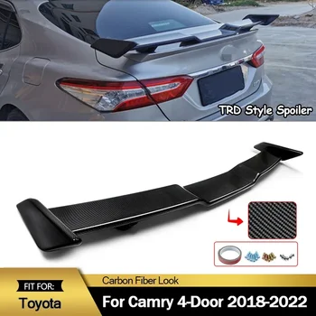 За Toyota Camry, 4-Врати 2018-2022 TRD стил Заден спойлер на багажника Крило Устна carbon