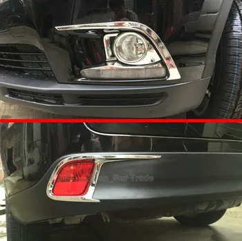 За Toyota Highlander 2014-2017 ABS Хромирана предна и задна Противотуманная светлината на прожекторите, украса на капачката на фенера, стикери за автомобилни аксесоари