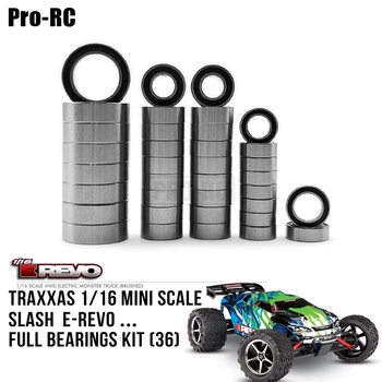 За Traxxas 1/16 Mini Слаш E-Revo ERevo Summit Rally, пълен комплект лагери (36 бр.), резервни части за радио-управляеми автомобили
