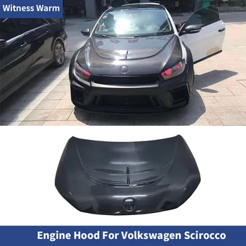 за Volkswagen Vw Scirocco преден Капак от въглеродни влакна Frp Предните капаци капотов на двигателя 2010-up