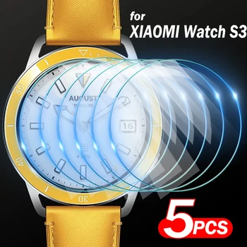 За Xiaomi Mi Watch S3 HD Прозрачно защитно фолио за екрана със защита от надраскване, закалено стъкло твърдост 9H за Xiaomi Watch S3 Smartwatch Protect