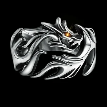 За да създадете пръстен с Тотем gothic Dragon, Идентичност, в стил пънк, хип-хоп, рок, Уникален дизайн, Медальон с Дракон, Колие, Бижута, Подарък за парти 2023