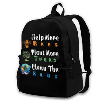 Засажда повече дървета, почистване на морето, раница за учениците, училище, лаптоп, чанта, да засажда повече дървета, почистване на морето, Планетата на любителите на животни.