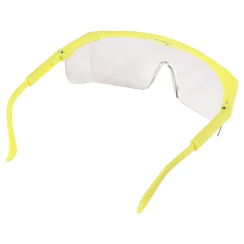 Защитни очила Лични точки от кихане, брызгающие слюнка, фарове за очила за домашния офис (жълто-бяла)