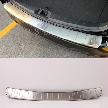 Защитно накладка задна броня от неръждаема стомана за Subaru Forester SK 2019, Тампон върху праг на Багажника на колата, Тампон на накладку задната броня