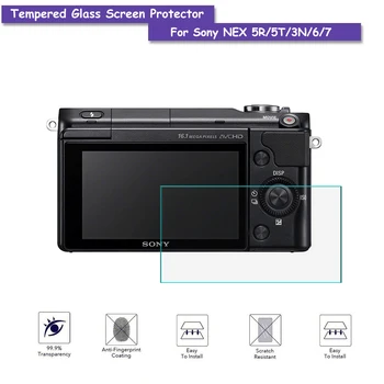 Защитно Фолио за LCD екран от Закалено Стъкло 9H за Sony NEX 5R/5T/3N/6/NEX-6L/NEX-7 Аксесоари за Фотоапарати