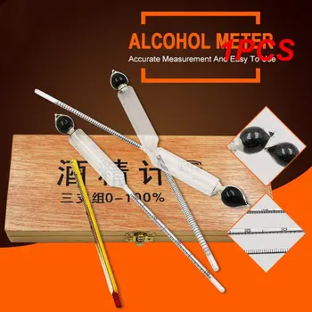 Измерване на Нивото на алкохол 0-100% Измерител на Концентрация на алкохол Тестер за Алкохол Комплект Инструменти Алкоголометра За Измерване на Вино