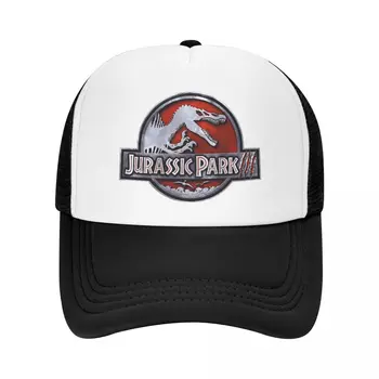 Изработена по поръчка бейзболна шапка с принтом на динозаврите от Джурасик Парк, Солнцезащитная Дамски Мъжки Регулируема шапка на шофьор на камион, летни шапки възстановяване на предишното положение