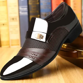 Италиански Лоферы, Мъжки Обувки, Обувки за Сватба-Oxfords за Мъже, Официалната Обувки, Мъжки Модел Обувки, Zapatos De Hombre De Vestir Formal