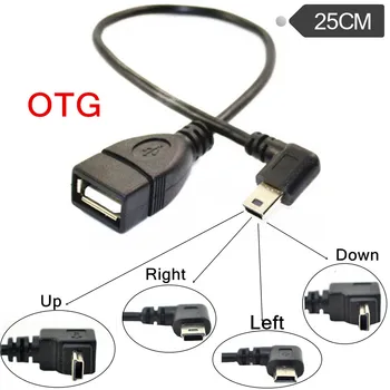Кабел за данни Мини USB OTG T-Port Подходящ за свързване на кабели за плоски панели, като Onda Power