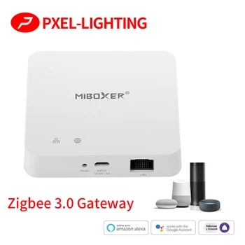 Кабелен портал Miboxer Zigbee 3.0, интелигентен контролер ZB-Box2 WiFi, поддръжка на гласово управление на приложенията, онлайн актуализации