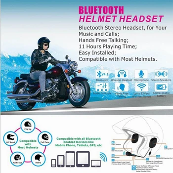 Каска SK-BB04 Bluetooth слушалка с гласова поща, безжична слушалка за мотоциклетни шлем